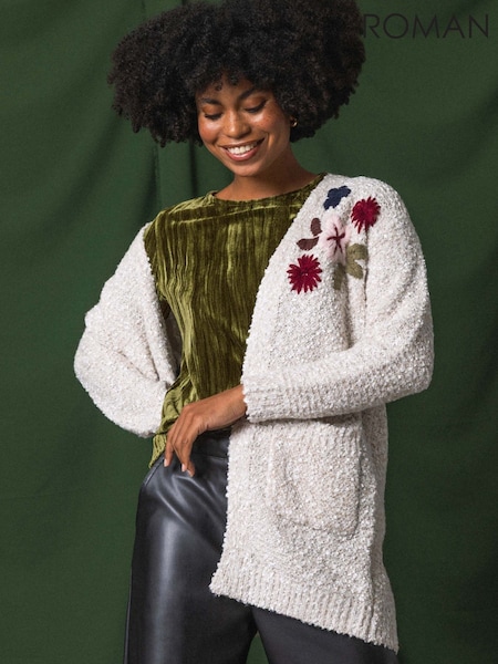 Roman Green Pleated Velvet Stretch Top (G56078) | £40