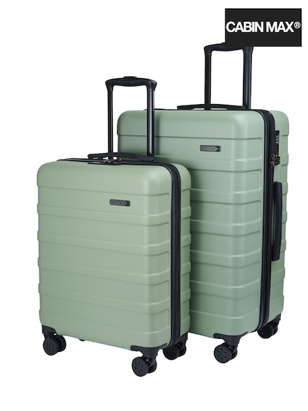 Cabin Max Green Anode Luggage Set Hold Check-in Case & Cabin Case 2 Piece (G56095) | £100