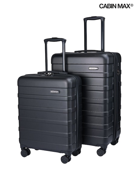 Cabin Max Black Anode Luggage Set Hold Check-in Case & Cabin Case 2 Piece (G56099) | £100