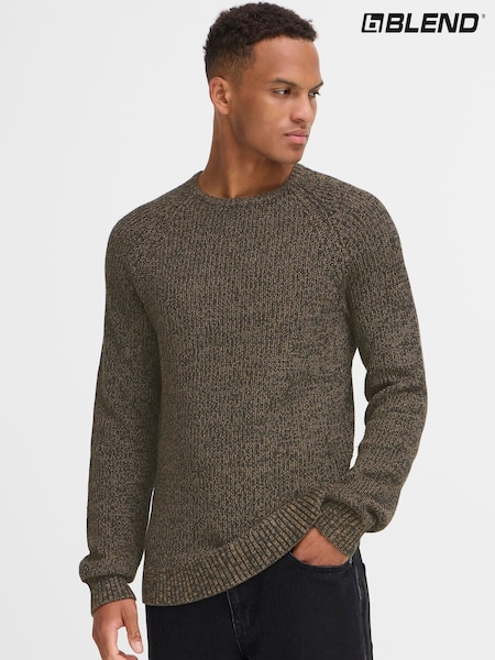 Blend Green Raglan Knitted Sweater (G56106) | £35