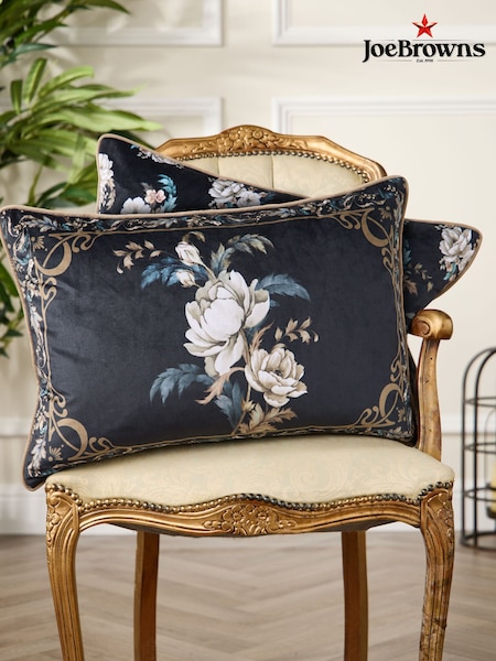 Joe Browns Black Midnight Bloom Boudoir Cushion (G56121) | £30