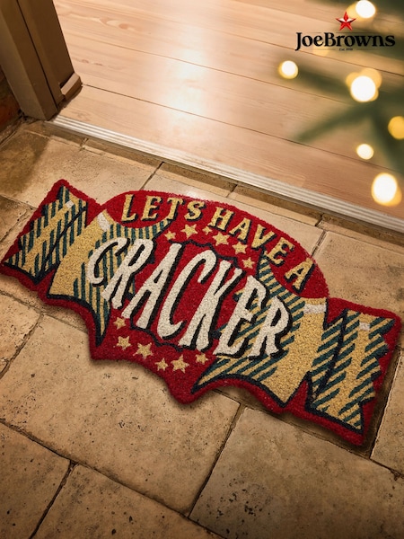 Joe Browns Red Lets Have A Cracker Doormat (G56157) | £21