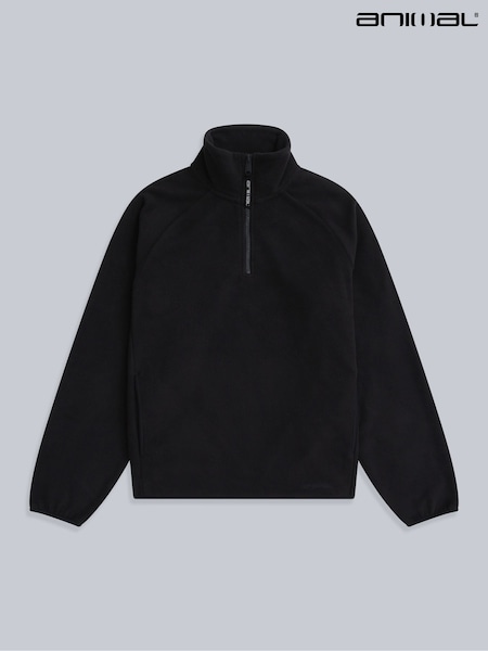 Animal Black Womens Stockholm Half-Zip Fleece (G56170) | £35