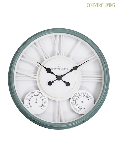 Country Living Blue Garden Clock (G56267) | £55