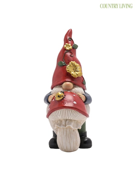 Country Living Red Gonk with Toadstool Figurine (G56303) | £18