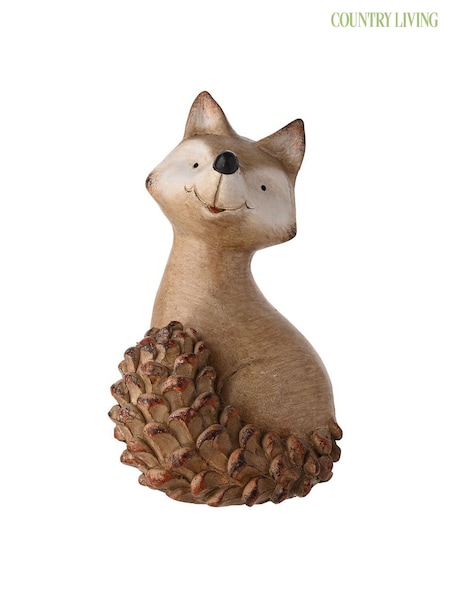 Country Living Brown Large Wood Effect Resin Ornament (G56396) | £16