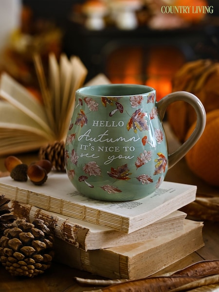 Country Living Green Hello Autumn Mug (G56397) | £13