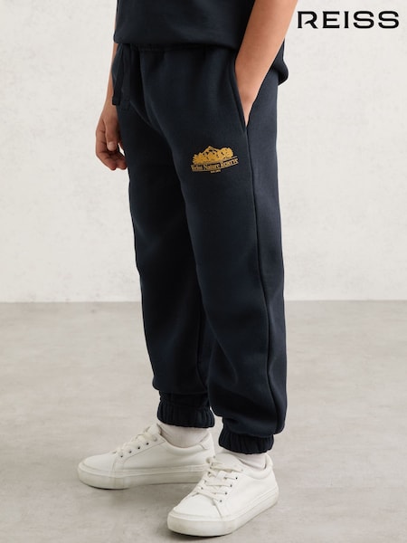 Reiss Navy Marston 9-13 yrs Cotton-Blend Nature Reserve Joggers (G56523) | £39