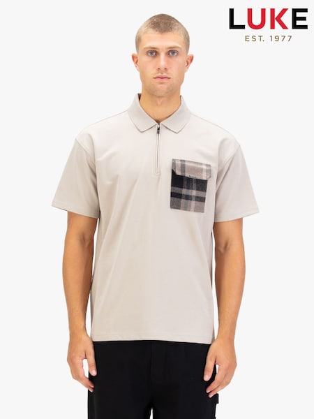 Luke 1977 Magna Cream Polo Shirt (G56612) | £39