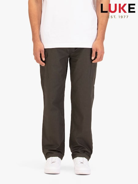 Luke 1977 Relaxed Future Cargo Black Trousers (G56625) | £45