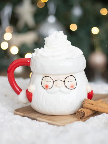 Something Different White Santa Claus Shaped Mug (G57723) | £18
