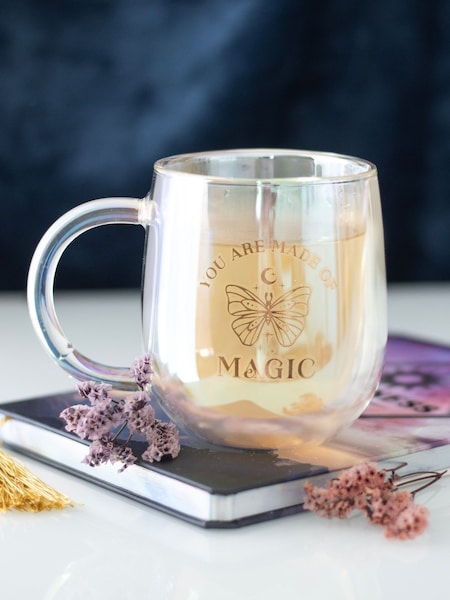 Something Different Clear You Are Made of Magic Iridescent Double Glass Mug (G57731) | £18