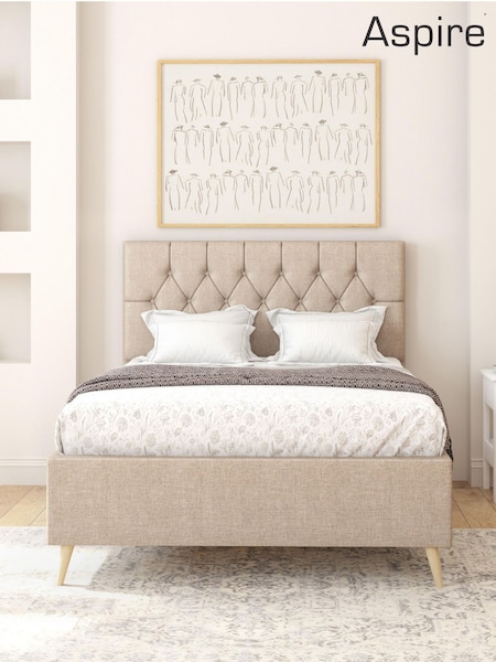 Eire Linen Natural Olivier Divan Style Contemporary Bed Frame (G57739) | £500 - £665