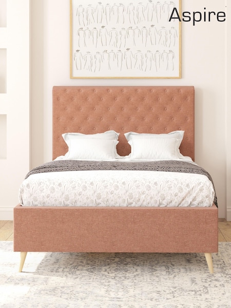 Zara Blush Taylor Divan Style Contemporary Bed Frame and 3000 Pocket Mattress (G57759) | £820 - £1,315