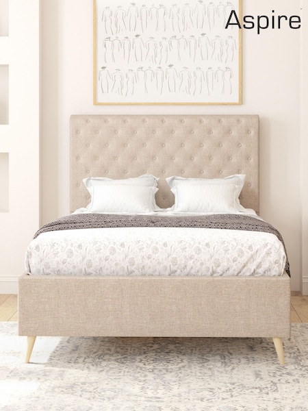 Eire Linen Natural Taylor Divan Style Contemporary Bed Frame and 3000 Pocket Mattress (G57762) | £820 - £1,315