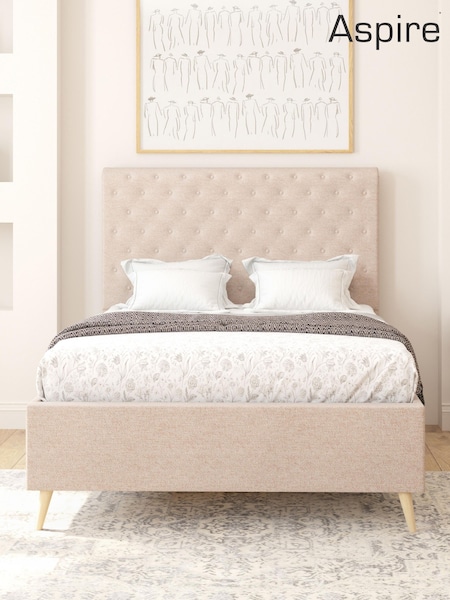 Saxon Twill Natural Taylor Divan Style Contemporary Bed Frame and 3000 Pocket Mattress (G57770) | £820 - £1,315