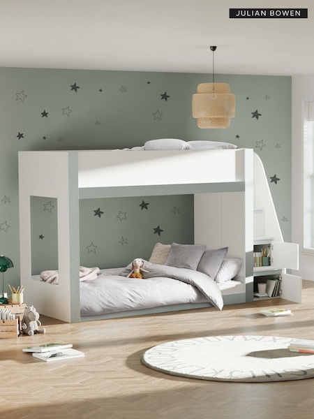 White and Silver Gaia Bunk Bed (G57803) | £590