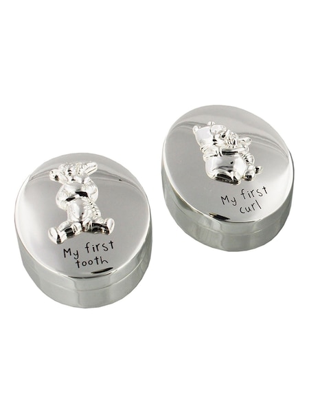 Widdop Silver Disney Winnie the Pooh S/P First Tooth & Curl Set (G57807) | £32