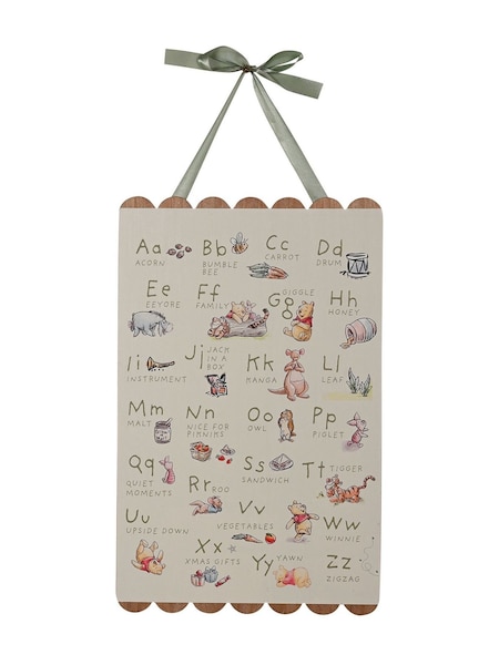 Widdop Off White Disney Winnie The Pooh Alphabet Plaque (G57809) | £18
