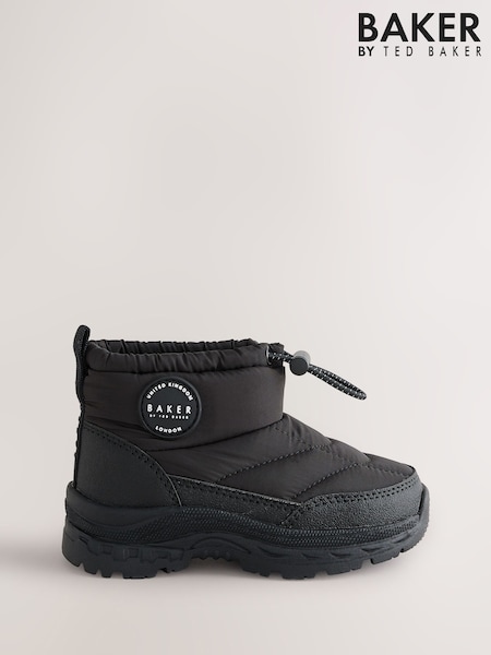 Black - Baker By Ted Baker Logo Waterproof Snow Boots