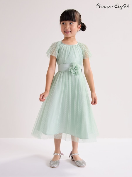 Phase Eight Green Jasmine Tulle Dress (G58334) | £69