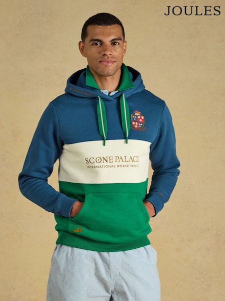 Blue/Green - Regular Joules Official Scone Hoodie