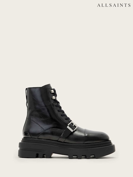 AllSaints Black Astrid Boots (G58940) | £249