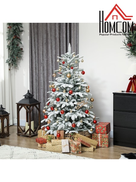 Homcom Green 5ft Artificial Flocked Christmas Tree (G58970) | £66