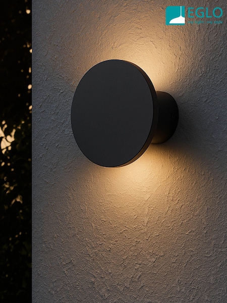 Eglo Black Rigosa Modern LED Steel Outdoor Wall Light (G59073) | £45