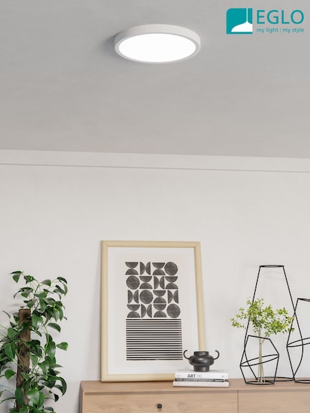 Eglo White Fueva 6-Z Smart RGB IP44 Ceiling Light (G59077) | £60