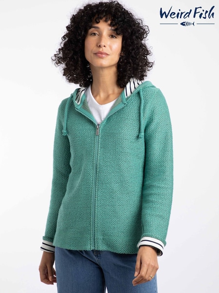 Weird Fish Blue Chicoa Full Zip Macaroni Hoodie (G59412) | £80