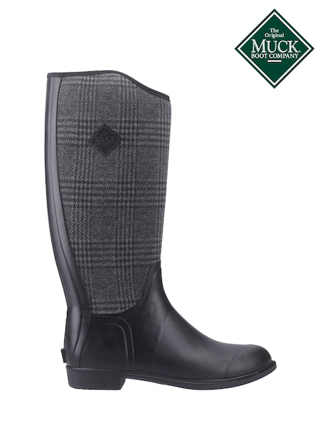 Muck Boots Black Derby Tall Wellies (G59486) | £124