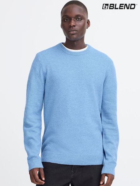 Blend Blue Crew Neck Knit Jumper (G59499) | £35