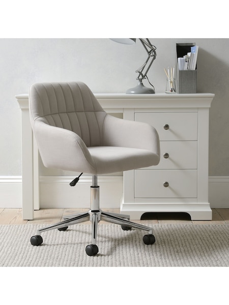 Cotswold Company Stone Linen Arlebrook Linen Office Chair (G59550) | £190