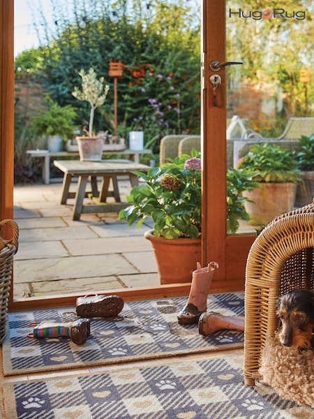 Hug Rug Beige Pet Check 1 Runner (G59629) | £80