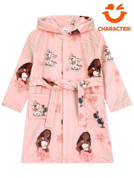 Character Pink Disney Moana Dressing Gown (G60380) | £25