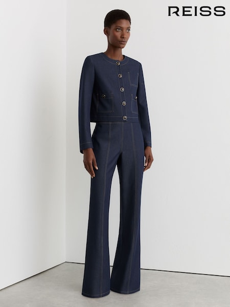 Reiss Dark Blue Edie Jeans (G60454) | £130