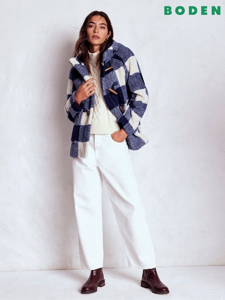 Boden Blue Borg Duffle Coat (G60927) | £179