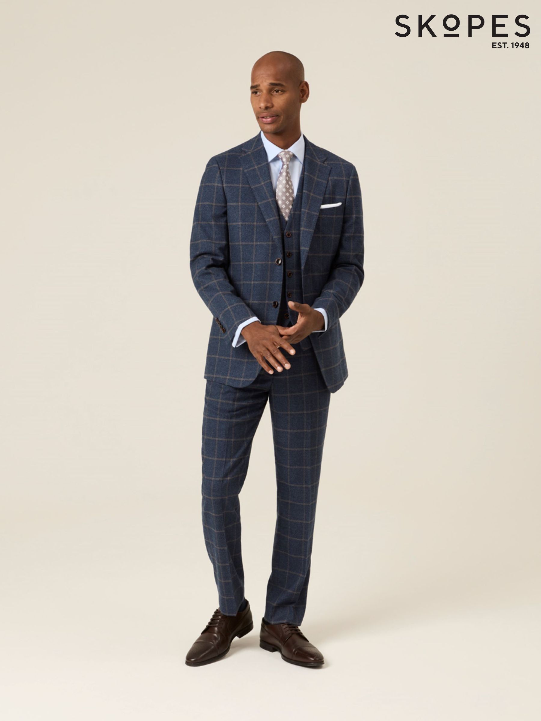 Buy Men's Windowpane Check 44in Blazersandformaljackets Online