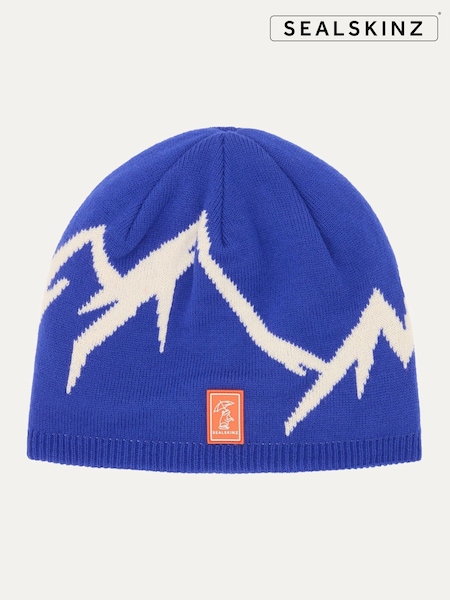 Sealskinz Kids Blue Barton Waterproof Cold Weather Beanie (G61140) | £23