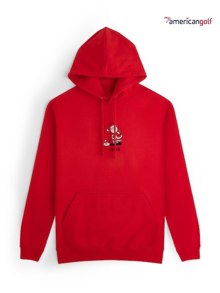 Personalised Golfing Santa Hoodie by My American Golf (G61157) | £29