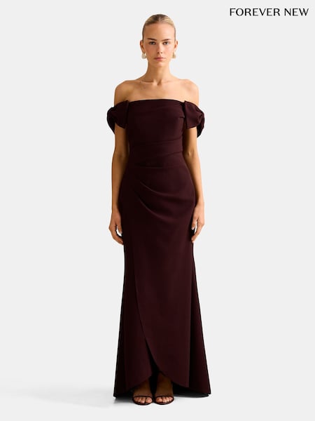Purple Kalee Bow Wrap Skirt Dress (G61346) | £125
