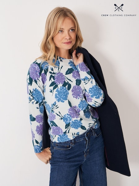 White Printed Knitted Jumper (G61433) | £69