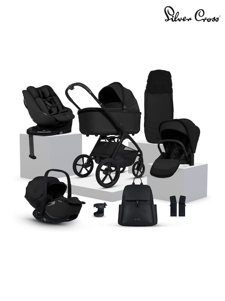 Silver Cross Black Cove 360 Nursery Travel System Ultimate Family Bundle (G61474) | £1,500