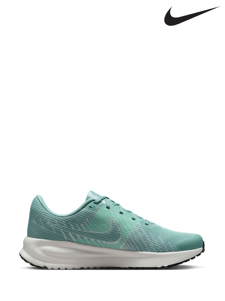 Nike White/Green Run Defy Road Running Trainers (G61690) | £55
