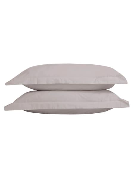 The Linen Consultancy Silver TLC 5 Star Hotel Concept 500TC Cotton Sateen Oxfor Pillowcase (G61807) | £20
