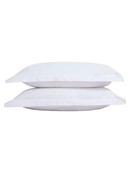 The Linen Consultancy White TLC 5 Star Hotel Concept 500TC Cotton Sateen Oxfor Pillowcase (G61817) | £20