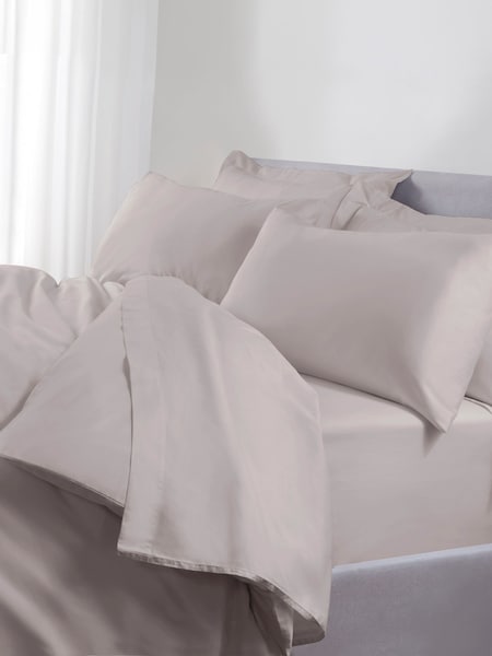 The Linen Consultancy Silver 5 Star Hotel Concept 250TC Cotton Percale Duvet Cover (G61818) | £35 - £65