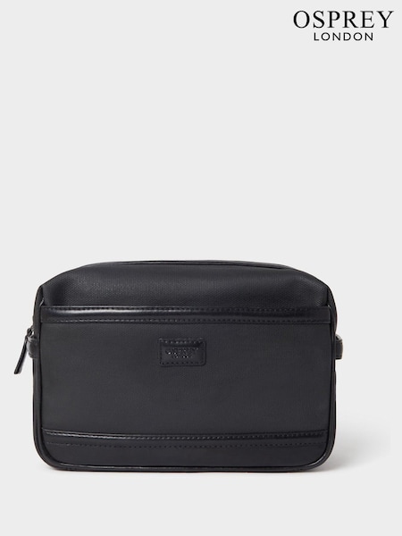 Osprey London Green The Frontline Waxed Canvas & Leather Washbag (G61933) | £65