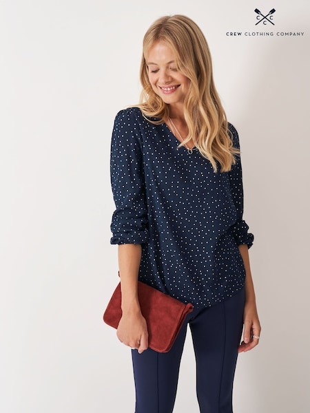 Crew Clothing Grey Evelyn Blouse (G62033) | £49